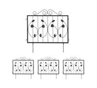 Relaxdays Set of 4 Lawn Edging Pieces