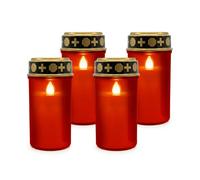 Relaxdays Set of 4 LED grave lights