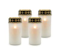 Relaxdays Set of 4 LED grave lights