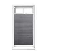 Relaxdays Set of 4 Pleated Blinds Grey 90x210cm