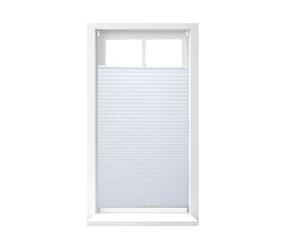 Relaxdays Set of 4 Pleated Blinds No-Drill White
