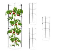 Relaxdays Set of 4 Round Tomato Support, 60 cm
