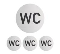 Relaxdays Set of 4 Self-Adhesive WC Signs
