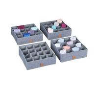 Relaxdays Set of 4 Underwear Organiser
