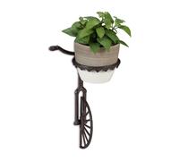 Relaxdays Set of 4 Unicycle Wall Flower Racks