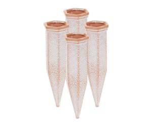 Relaxdays Set of 4 Watering Spikes Rainbow Pattern