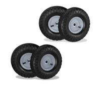 Relaxdays Set of 4 Wheelbarrow Tyre