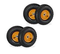 Relaxdays Set of 4 Wheelbarrow Tyre