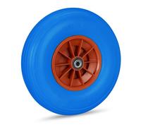 Relaxdays Set of 4 Wheelbarrow Tyres Blue/Red