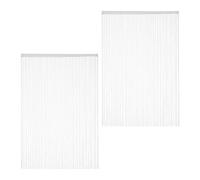 Relaxdays Set of 4 White String Curtains