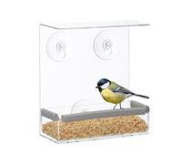 Relaxdays Set of 4 Window Bird Feeders