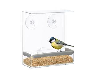 Relaxdays Set of 4 Window Bird Feeders