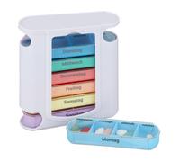 Relaxdays Set of 5 Pill Boxes 7-Day Colourful