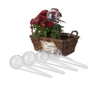 Relaxdays Set of 5 Watering Globes 250 ml