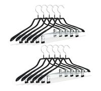 Relaxdays Set of 50 Clothes Hangers with Clips