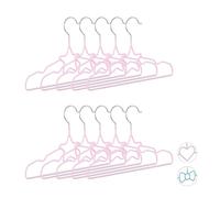 Relaxdays Set of 50 Kids Hangers Star Pink