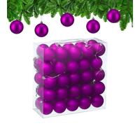 Relaxdays Set of 50 Matte Christmas Baubles