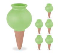 Relaxdays Set of 6 Clay Irrigation Spikes