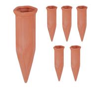Relaxdays Set of 6 Clay Watering Spikes