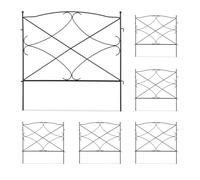 Relaxdays Set of 6 Decorative Lawn Edging Pieces
