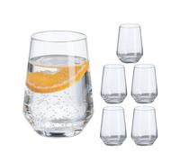 Relaxdays Set of 6 Drinking Glasses 390 ml