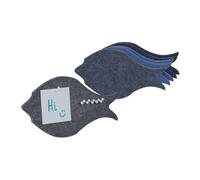 Relaxdays Set of 6 Fish Shaped Pin Boards