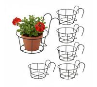 Relaxdays Set of 6 hanging planters