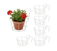 Relaxdays Set of 6 hanging planters
