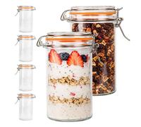 Relaxdays Set of 6 preserving jars, 500ml