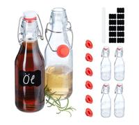 Relaxdays Set of 6 Swing Top Bottles 250 ml