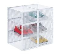 Relaxdays Set of 6 Transparent Shoe Boxes