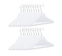 Relaxdays Set of 60 Wooden Kids' Clothes Hangers
