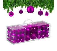 Relaxdays Set of 76 Christmas Tree Baubles