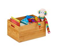 Relaxdays Set of 8 Bamboo Storage Boxes Large