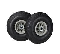 Relaxdays Set of 8 Barrow Tyres 3.00-4 Black/Grey