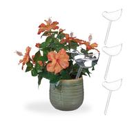 Relaxdays Set of 8 Clear Watering Balls Bird Shape