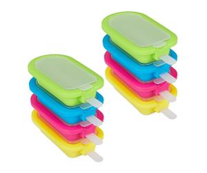 Relaxdays Set of 8 Silicone Popsicle Molds