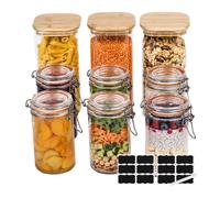 Relaxdays Set of 9 storage & preserving jars