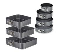 Relaxdays Set of Round & Square Springform Pans