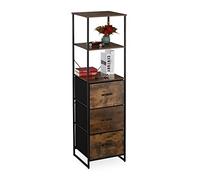 Vintage shelf Industrial Bookshelf Wooden Display Rack Easy Assembly Ample Space