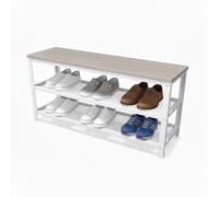 Relaxdays Shoe bench with 2 shelves