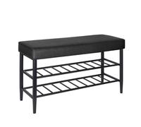 Relaxdays Shoe bench with 2 shelves
