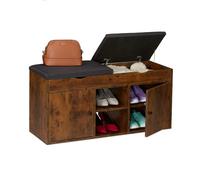 Relaxdays Shoe Bench with Lift Up Seat