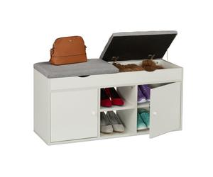Relaxdays Shoe Bench with Lift Up Seat