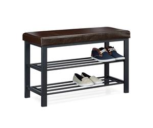 Relaxdays Shoe bench with seating cushion