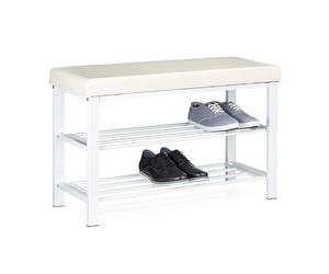 Relaxdays Shoe bench with seating cushion