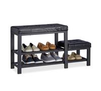 Relaxdays Shoe Bench with Stool