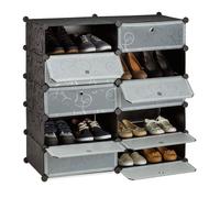 Relaxdays Shoe Cabinet with 10 Compartments