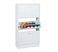 Relaxdays Shoe Cabinet with Flip Drawers