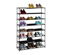 Relaxdays Shoe Rack with Fabric Levels